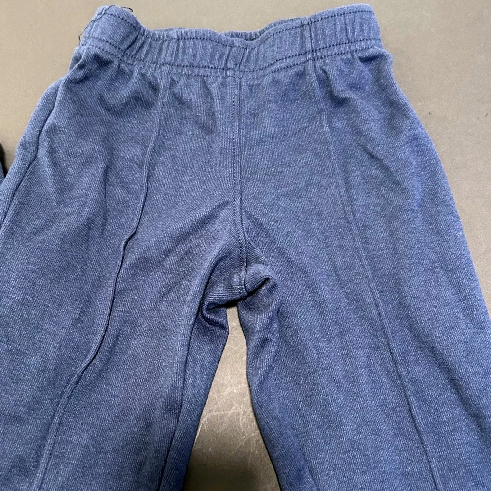 The Childrens Place Navy Blue 2T Quarter Zip Pocket Sweatshirt‎ Jogger Pants Set - Picture 3 of 7
